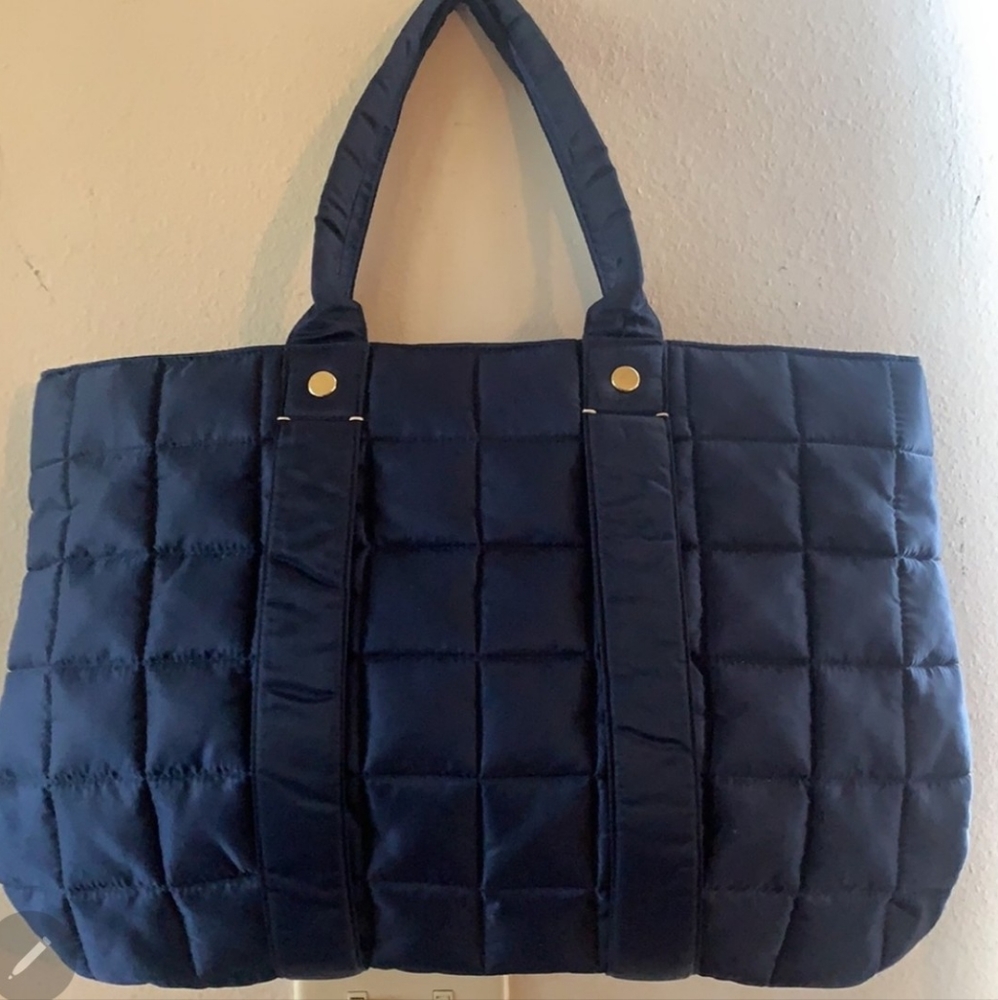 Tropezienne Quilted Nylon Tote CLARE V. - Picture 3 of 16